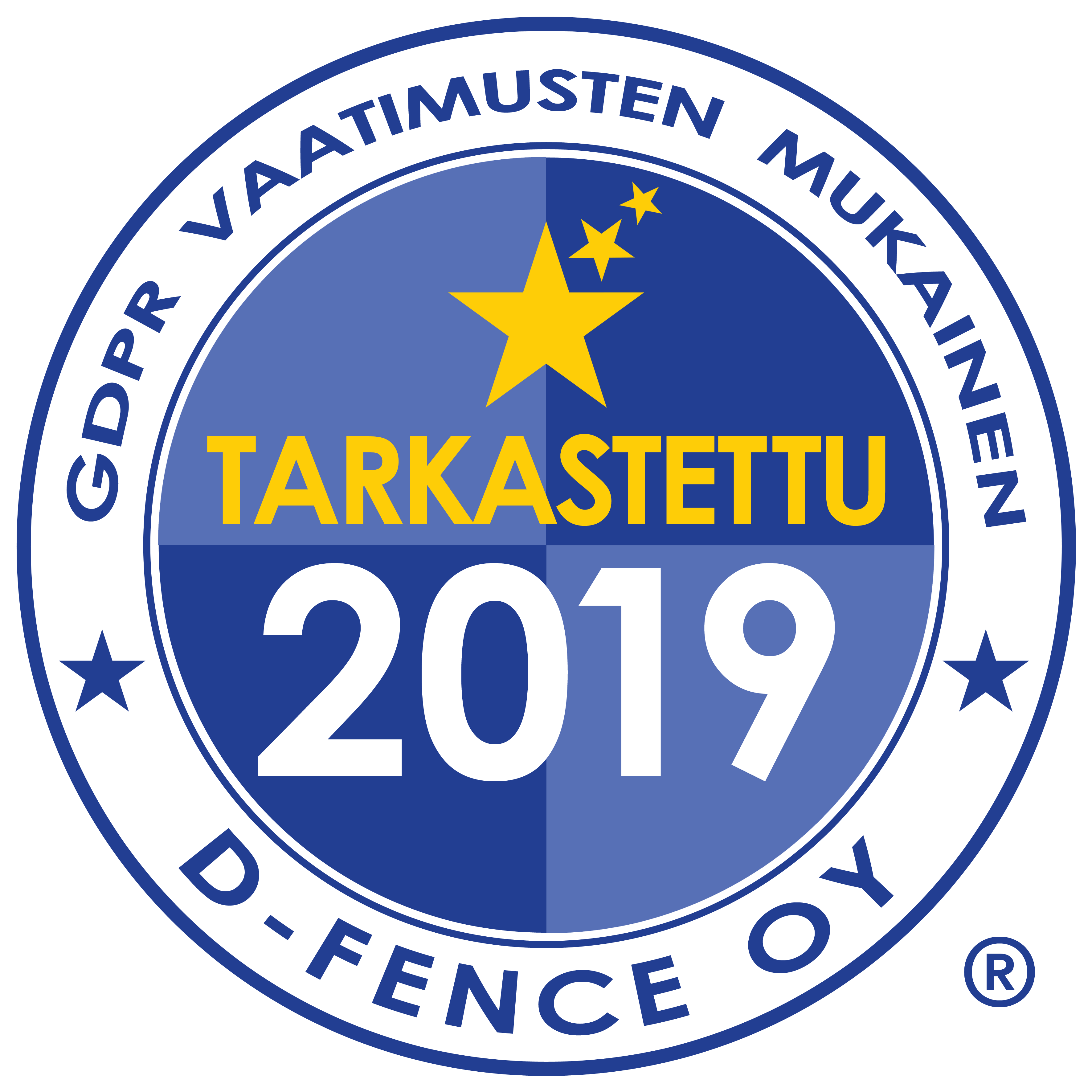 GDPR vaatimusten mukainen 2019